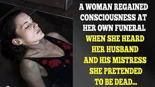 A Woman Regained Consciousness At Her Own Funeral. When She Heard Her Husband And His  Mistress...