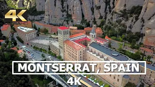 Montserrat, Catalonia Spain 4K Drone