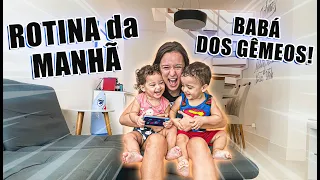 ROTINA DA MANHÃ SENDO BABÁ DOS MEUS IRMÃOS!