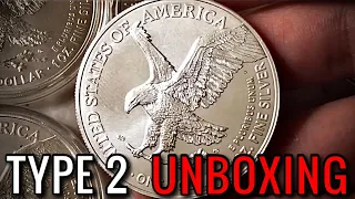 2021 Type 2 American Silver Eagle IN HAND! (Unboxing, Review, & Compared to Type 1)