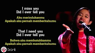 Goodbye - Claudia Emmanuela Santoso 🇮🇩🇮🇩 [The Voice of Germany Winner] (Lyrics video dan terjemahan)