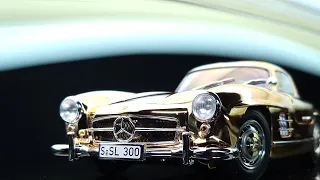 Minichamps 1954 Mercedes 300 SL Gullwing gold By Scale Reviews