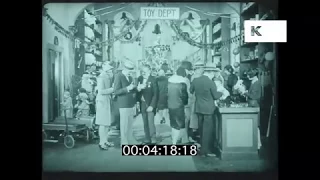 1920s Christmas Shopping, Toy Shop, USA, HD