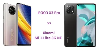 POCO X3 Pro vs Xiaomi Mi 11 lite 5G NE Review. Сравнительный обзор. Плюсы и минусы.