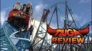 Taiga Review Linnanmäki AMAZING Intamin Multi Launch Terrain Coaster in Finland