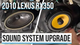 2010 Lexus RX 350 Sound System Upgrade