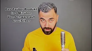 Haare von Schwarz auf Grau /Silber Färben