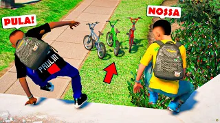 PULEI O MURO DA ESCOLA PRA ANDAR DE BIKE | GTA 5 VIDA REAL