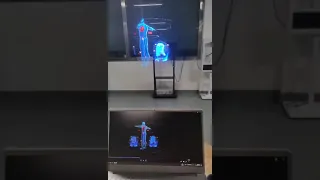 large size 180cm hologram fan with HDMI ,real time playing