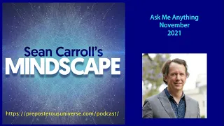 Mindscape AMA, Sean Carroll | November 2021