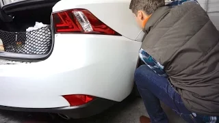 how to remove a IS 250/350 2014 Rear Bumper. Рер Бумпер.