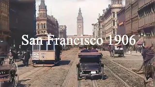 The last Footage of San Francisco USA 1906 April 14 / 4K 60fps