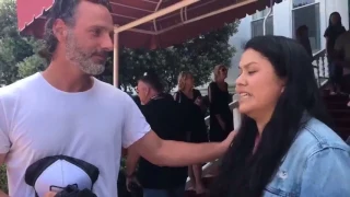 The Walking Dead Fan is thrilled to find Andrew Lincoln