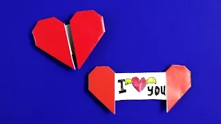 Origami Heart with Message - Origami Easy