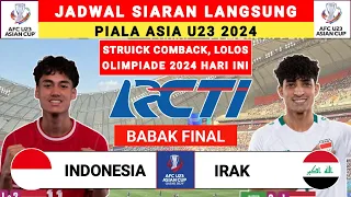 Jadwal Piala Asia U23 2024 - Indonesia vs Irak - Piala Asia u23 2024 - Jadwal Timnas