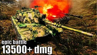 МЕГА НАГИБ!!! 13500+ dmg M48A5 Patton World of Tanks лучший бой на ст 10 уровня