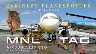 Cebu Pacific Airbus A320 CEO Skycam Manila to Bohol (4K)