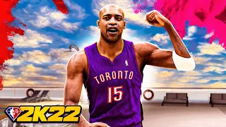 99 VINCE CARTER BUILD CONTACT DUNKS and LIMITLESS GREENS on NBA 2K22