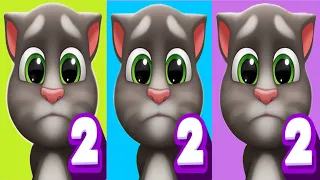 Rainbow Vs Blue Vs Purple My Talking Baby Tom 2 Vs My Talking Tom 2