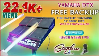 FREE DTX BACKUP TONES | FREE DOWNLOAD | YAMAHA DTX MULTI 12 | BY STEPHEN PADS