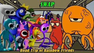 [SWAP] FNF Road Trip of Banban But All Rainbow Friends Sing it | Roblox Rainbow x Garten of Banban 3