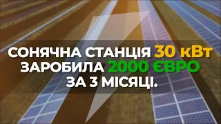 Сонячна станція 30 кВт, сонячні батареї для будинку, сонячні панелі, зелений тариф, сонячні станції.