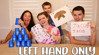 Last To Stop Using Their LEFT Hand Wins!