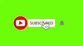 Youtube  Green screenSubscribe button with bell icon soundtone #greenscreen
