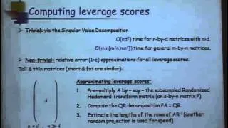 Randomized Numerical Linear Algebra