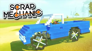 КЛАУД и ЕГО ОГРОМНЫЙ.. ПИКАП на ПОРШНЕВОЙ ТЯГЕ в SCRAP MECHANIC