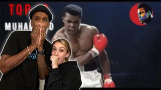 FIRST TIME REACTING TO Top 10 Muhammad Ali Best Knockouts REACTION | THIS MAN COMBOS 😳🤕