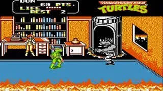 Teenage Mutant Ninja Turtles 2 - Nes - ( The Arcade Game ) - Full Playthrough - No Death ♛