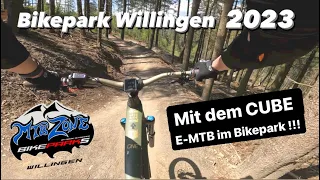 Bikepark Willingen 2023 mit dem EMTB ! Cube Stereo Hybrid 160 TM ! Bikepark Saison Start !