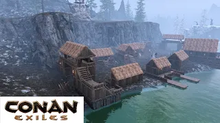 HOW TO BUILD A VIKING VILLAGE [TIMELAPSE] - CONAN EXILES