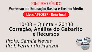 Concurso SEE-SP 2023 - Correção, Análise do Gabarito e Recursos