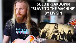 Solo breakdown - Slave to the Machine by Liv Sin