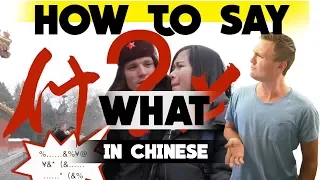 How to say "What" in Chinese 什么 : Learn ask 'Wh' questions: How-to Speak Mandarin by Domino Chinese