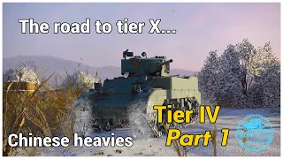 World of Tanks PS4 // Road to tier X // Chinese heavies.....tier IV // M5A1 live comms