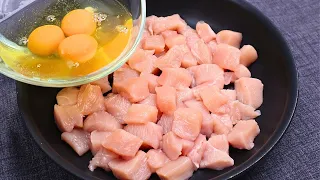 Just pour eggs over chicken breast! Don't cook chicken until you see this recipe!