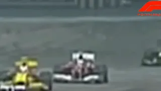 FERNANDO ALONSO BEHIND PETROV | RUNNING IN THE 90s (REMASTER)