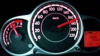 Mazda 2 - 1.3 MZR 84hp Acceleration 0-100 / Top Speed Test