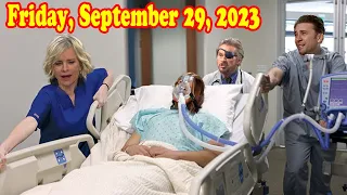 Days of our Lives Spoilers 9/29/2023, DOOL Friday, September 29, 2023