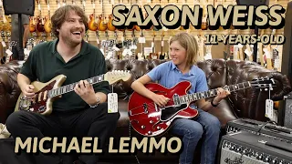 11-years-old Saxon Weiss with Michael Lemmo