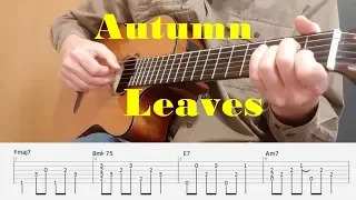 Autumn Leaves - Fingerstyle guitar with tabs