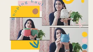 mini shopping haul from lonavala | ceramic items for kitchen and home decor