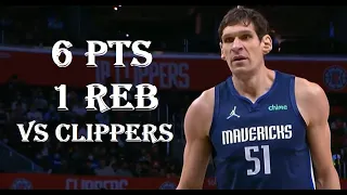 Boban Marjanovic 6 Pts 1 Reb Dallas Mavericks vs LA Clippers HIGHLIGHTS