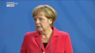 Wirtschaft: Merkel und Valls nach Treffen am 23.09.2014