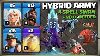 TOO OP! TH14 Hybrid | Queen Charge Hog Miner Attack Strategy | Best TH14 Attack Clash of clans Coc