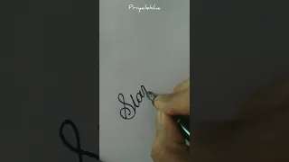 Beautiful Handwriting Practice || #cursive #calligraphy #handwriting #priyalekha #shorts