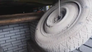 Запасное колесо на Citroen C4 Grand Picasso 2
